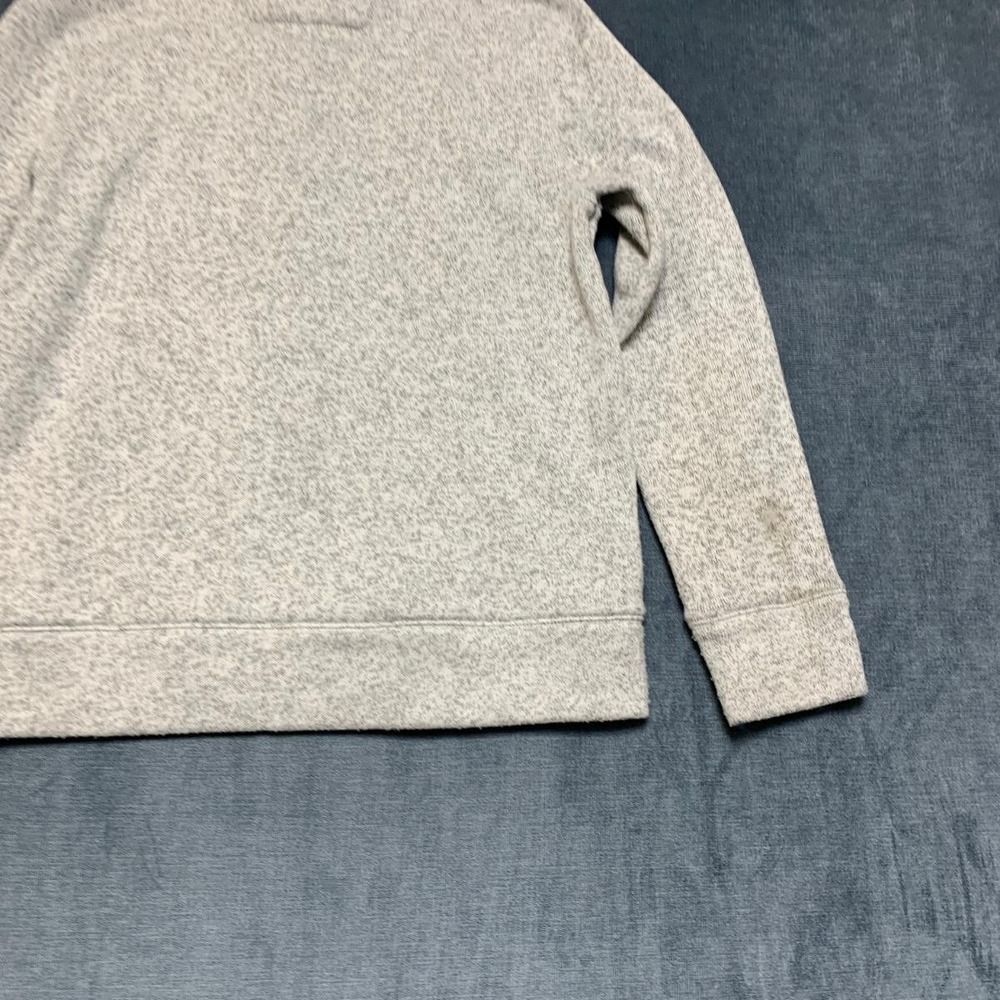 Banana Republic Jacket Mens S Gray Dasera Marled Fleece Fuzzy and Cozy Mock Neck - Picture 9 of 13